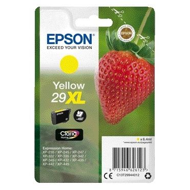 Epson - Strawberry Singlepack Yellow 29XL Claria Home Ink