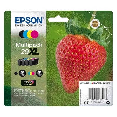 Epson - Cartouche d'encre 29XL T2996 noire + 3 couleurs