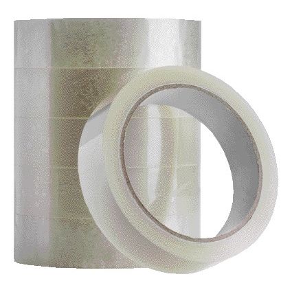 Quantore - Plakband 25mmx66m transparant | 6 stuks