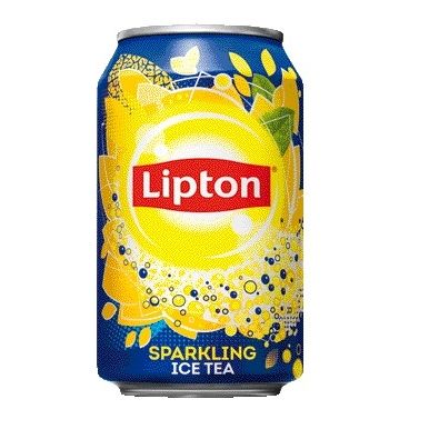 Lipton - Boisson gazeuse Ice Tea pétillante canette 330ml | 24 pièces