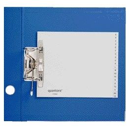 Quantore - Alphabet Ordner 2 trous 18x23 PP gris