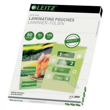 Leitz - Pochette de plastification iLAM A4 2x80microns EVA 100 pièces
