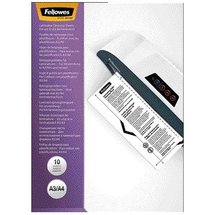 Fellowes - Feuille de nettoyage pour plastification a4+a3