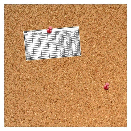 Desq – Pinnwand aus Kork, 35 x 35 cm