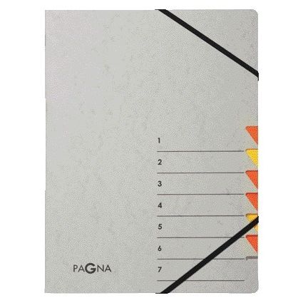 PAGNA - Sortiermappe Easy A4 7 Register gelb/orange