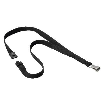 Durable - Cordon textile 8127 avec mousqueton doux couleur noir 10 pièces