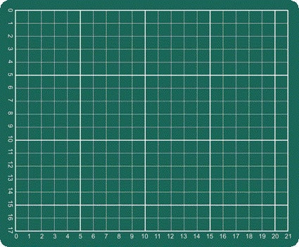 Bureau - Tapis de découpe A5 230x190mm vert