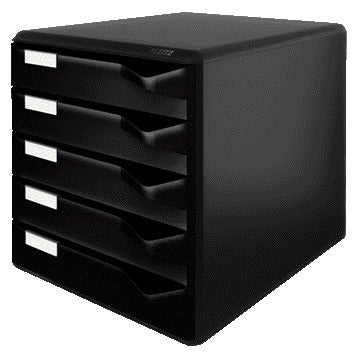 Leitz - Caisson à tiroirs A4 5 tiroirs noir