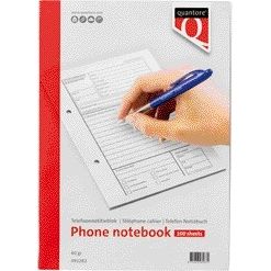 Quantore - Telefonnotizblock 100 Blatt 60gr