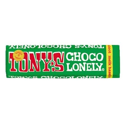 Tony's Chocolonely - Chocolade tony chocolonely hazelnoot reep 47gr | 35 stuks