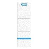 Elba - Contre-étiquette large 59x190mm autocollante blanc/bleu 10 pièces