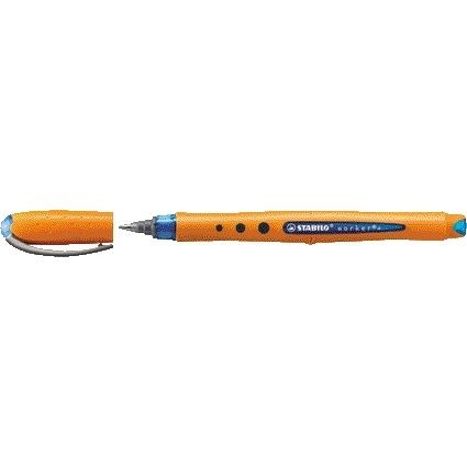 Stabilo - worker+, Rollerball, Medium 0.5 mm, doos 10 stuks, blauw | 10 stuks