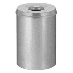 Vepa Bins - Poubelle à papier avec pare-flammes Vepabins 30 litres gris