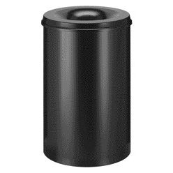 V-part - Papierbak met vlamdover Vepabins 110liter zwart