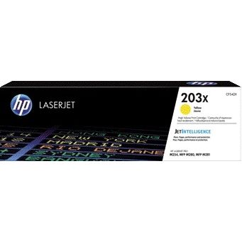 HP - Cartouche toner cf542x 203x jaune