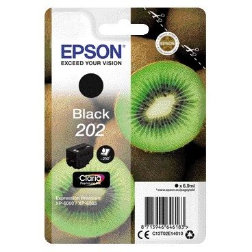 Epson - Kiwi Singlepack Black 202 Claria Ink
