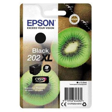 Epson - Kiwi Singlepack Black 202XL Claria Ink