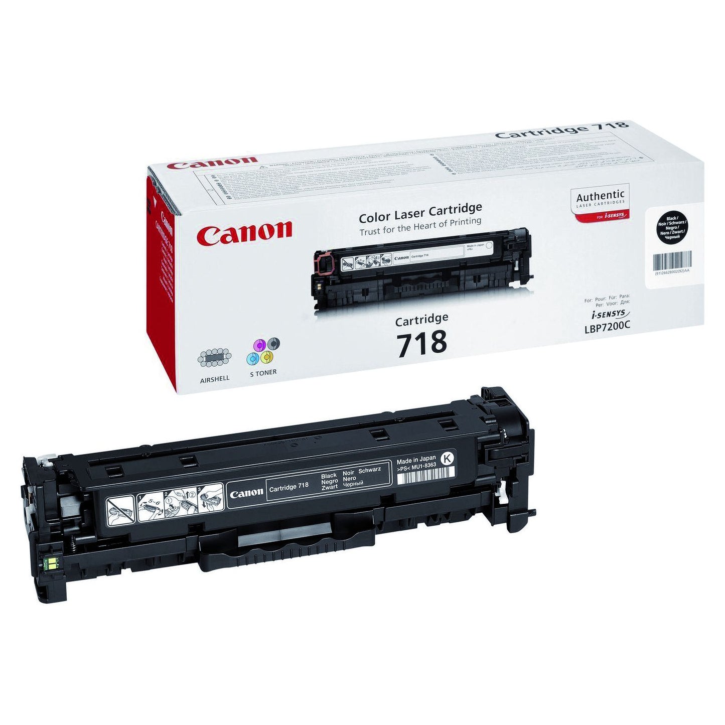 Canon - Cartouche toner 718 noir