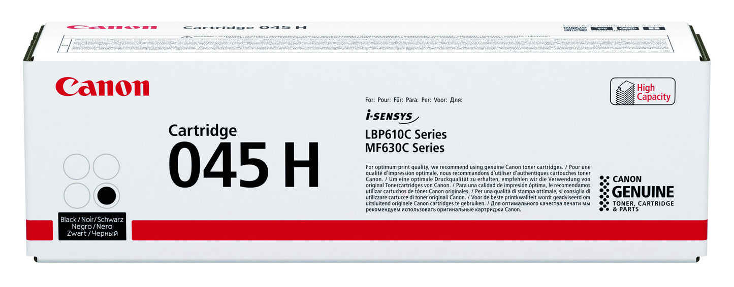 Canon - 045 H tonercartridge 1 stuk(s) Origineel Zwart