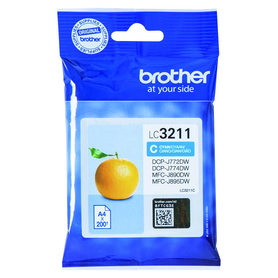 Brother - Tintenpatrone LC-3211C blau