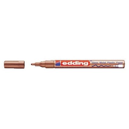 Edding - Ölbasierter Paintmarker 751 1-2mm Kupfer | 10 Stück