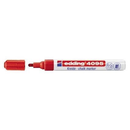 Edding - Marqueur à craie 4095 rond 2-3mm rouge | 10 pièces