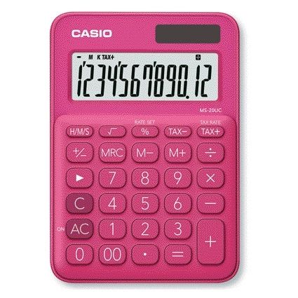 Casio - Rekenmachine ms-20uc rood