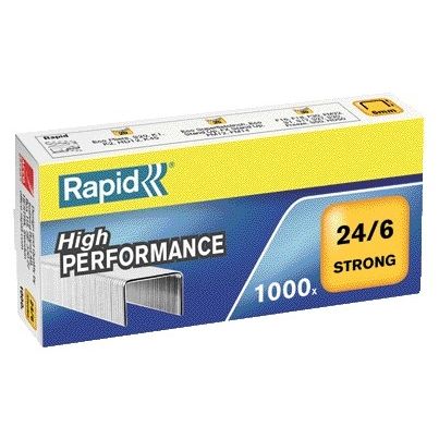 Rapid - Agrafes 24/6 galvanisées fortes 1000 pièces
