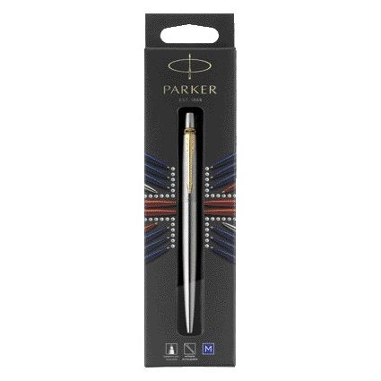 Parker - Kugelschreiber Jotter Edelstahl GT Medium Blister à 1 Stück