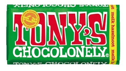 Tony's Chocolonely - Chocolade tony chocolonely melk hazelnt reep 180gr