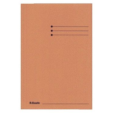Esselte - Dossier folio 3 rabats manille 275gr orange | 50 pièces