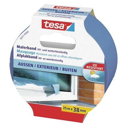 Tesa - Afplake ® Professional extérieur 25mx38mm bleu | 8 pièces
