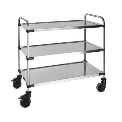 Büro - Servierwagen mit 3 Böden 870x570x950mm