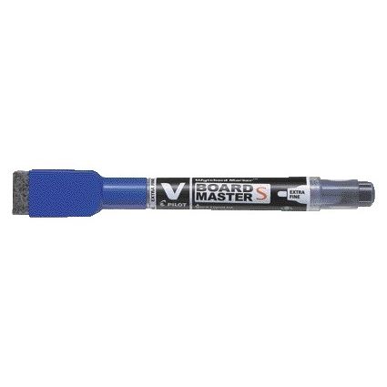 Pilot - Whiteboardmarker met wisser rond extra fijn blauw | 10 stuks