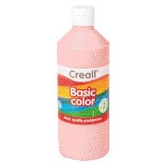 Creall - Plakkaatverf basic roze 500ml | 6 stuks