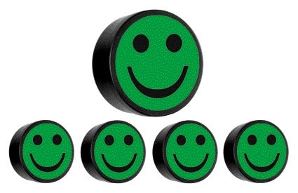 Smit Visual - Magnet Smiley 35mm grün 5 Stück