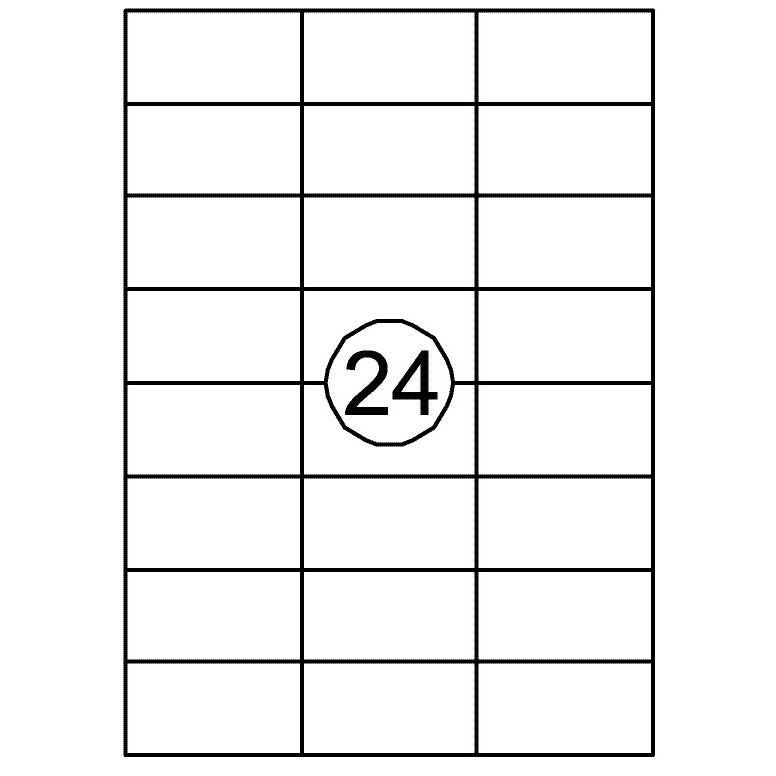 Quantore - Etiquette 70x37mm 2400 pièces