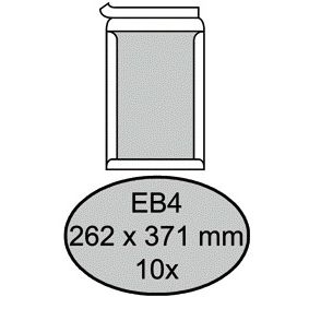 Quantore - Envelop bordrug EB4 262x371mm zelfklevend wit 10 stuks