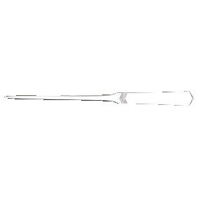 MAUL - Brieföffner schlank, flacher Edelstahl, bearbeiteter Griff, schmale Klinge von 245 mm, Blister à 1 Stück