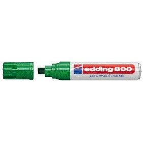 Edding - Filzstift 800 Diagonale 4-12mm grün | 5 Stück