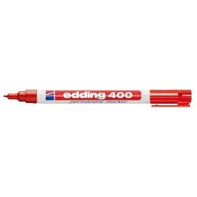 Edding - Viltstift 400 rond 1mm rood