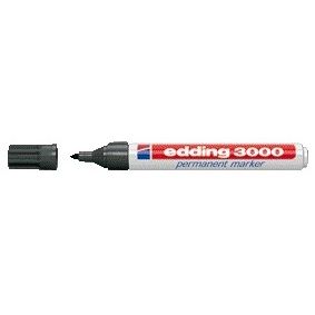 Edding - Filzstift 3000 rund 1,5-3mm grau | 10 Stück
