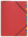 Leitz - Sortiermappe 12 Register Karton rot