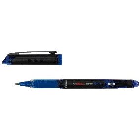 Pilot - Rollerpen V-Ball grip breed blauw