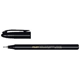 Pilot - Fineliner Super Color Scan ultra fin noir | 12 pièces