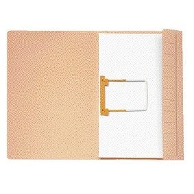 Jalema - Dossier à clips A4 carton 100% recyclé 250gr beige emballé par 10 pièces