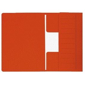 Djois - Dossiermap Mammoet folio 3 kleppen 250gr recycled rood 10 stuks