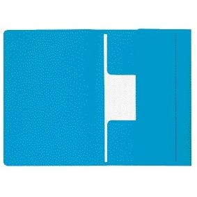 Djois - Classeur Mammoet folio 3 rabats 250gr recyclé bleu