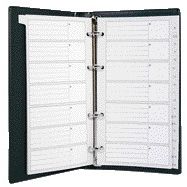 Kangaro - Telefoonalbum 215x130mm A-Z 4-rings zwart