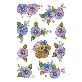 HERMA - Etiquette 3818 fleur violet
